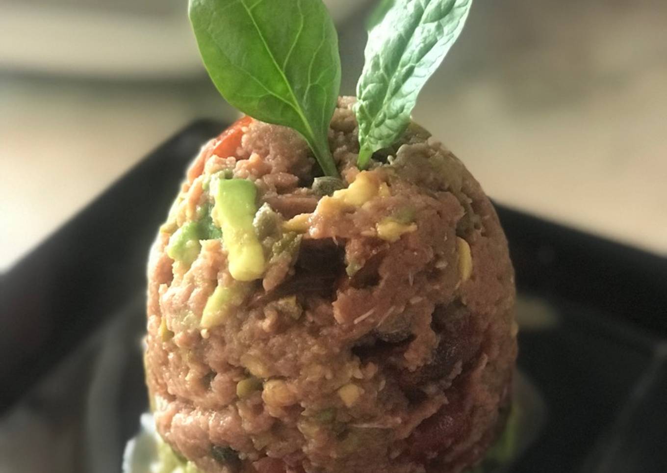 Tartar de atún sin gluten Thermomix