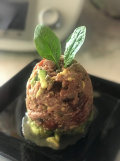 Una foto de Tartar de atún sin gluten Thermomix