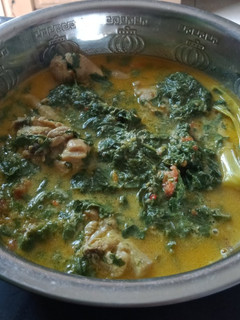 Foto resep Sayur daun singkong bumbu santan