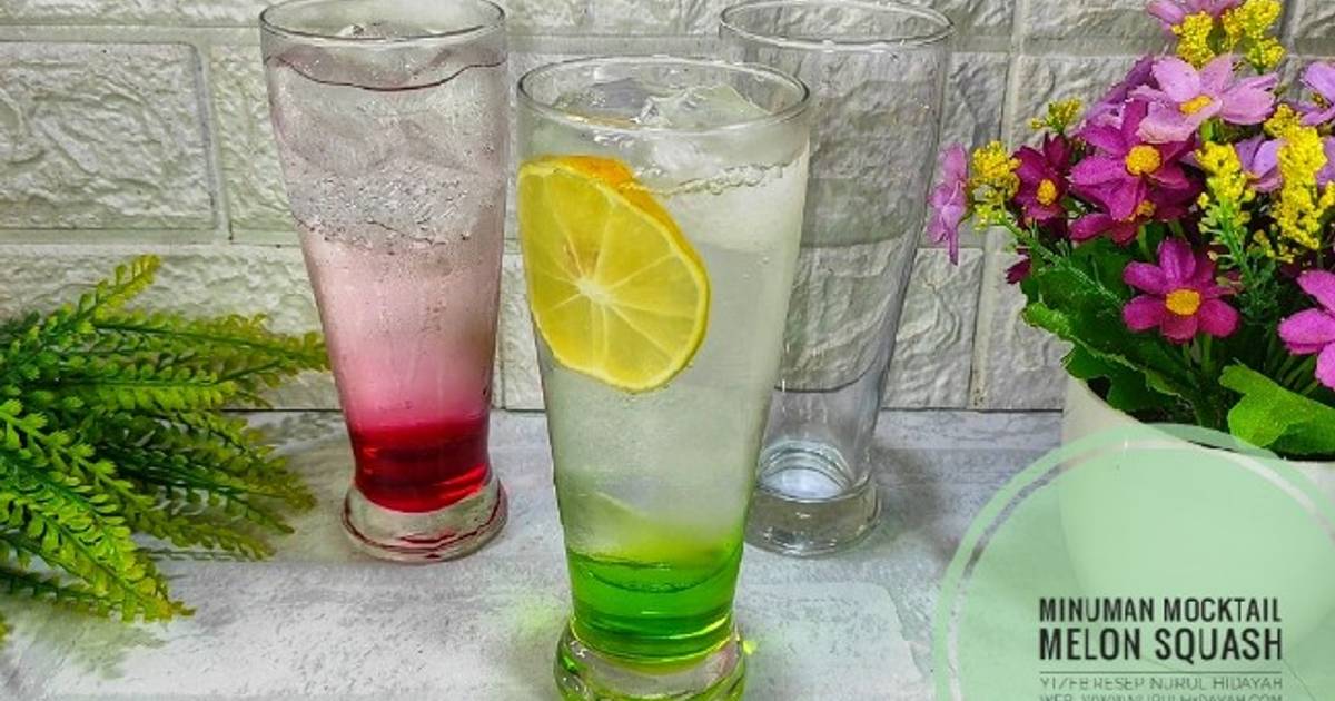 Resep Minuman Mocktail Melon Squash oleh Nurul Hidayah Cookpad