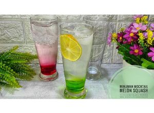 Foto resep Minuman Mocktail Melon Squash