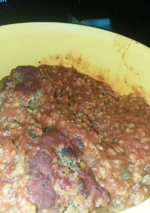 A picture of Stuffed peppers.