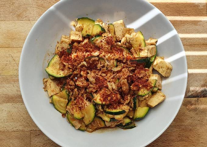 Orak Arik Tahu Telor Zucchini #diet