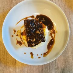 A picture of Slow cooked Beef short Ribs.