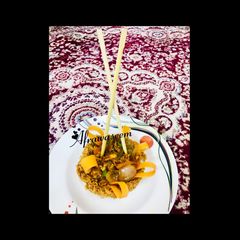 A picture of Chinese Chicken noodles basket in my style.