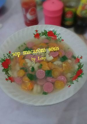 Foto resep Sop macaroni sosis