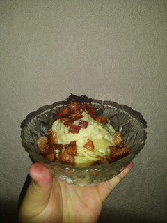 Una foto de Spaghetti alla carbonara