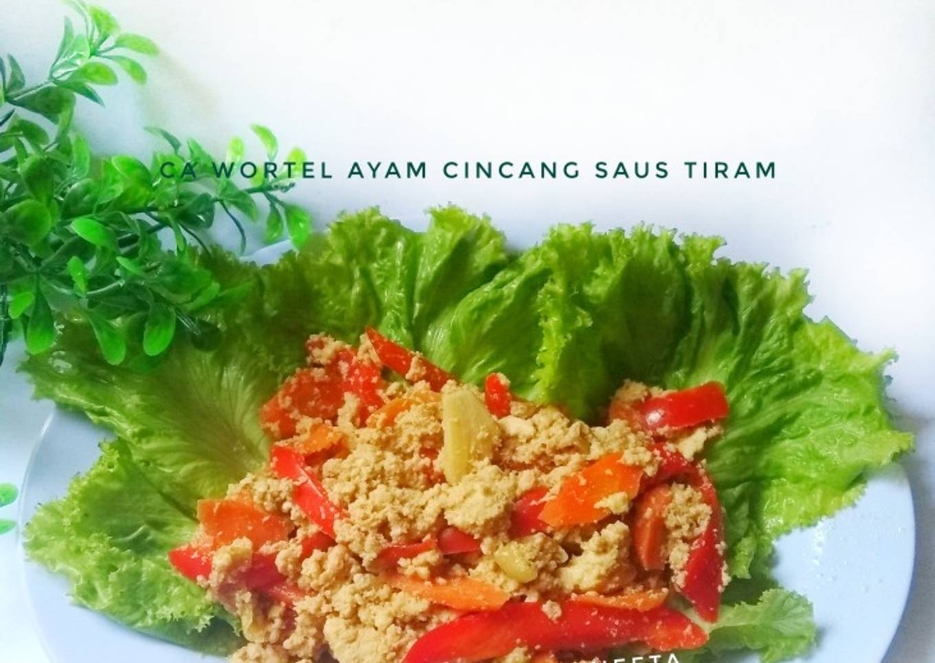 Ca ayam cincang saus tiram