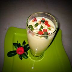 A picture of Kaju Khoya Milk Custard.