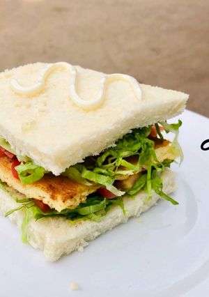 Hình của món Bánh mỳ Sandwich trứng.