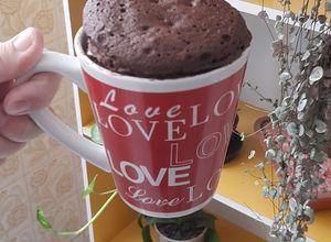 Foto de Bolo de caneca saudável sem açúcar