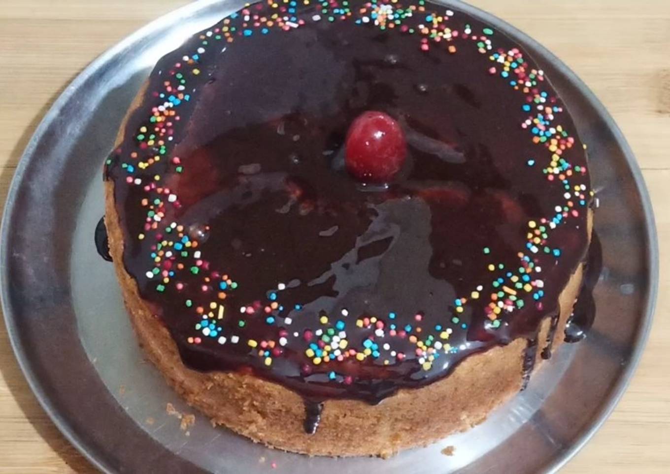 Suji & Curd Sponge Cake /without maida,butter & condensed milk