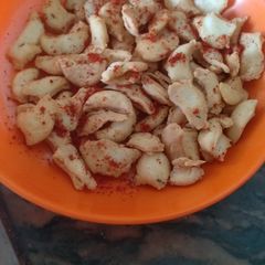 A picture of Masala kaju for breakfast & tiffin.
