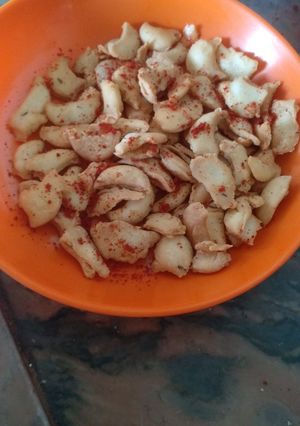 A picture of Masala kaju for breakfast & tiffin.