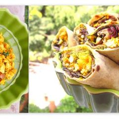 Tofu Bhurji Wrap A picture of Tofu Bhurji Wrap.