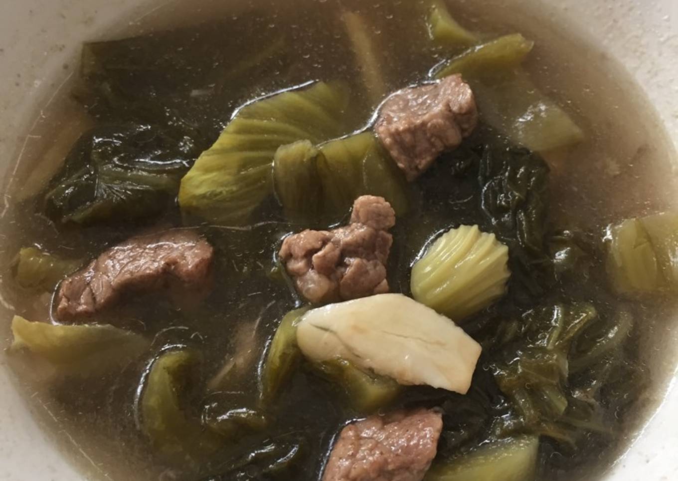 Sayur Asin daging sapi