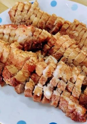 Hình của món Heo quay giòn bì (Nồi chiên không dầu).
