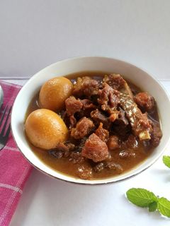 Foto resep Semur Kambing dan Telur