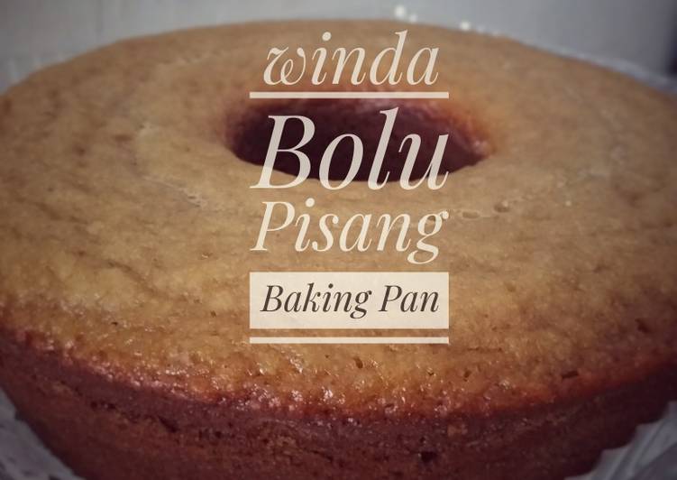 Resep Bolu pisang baking pan no mixer Anti Gagal