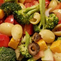 A picture of Warmed Pasta Salad.