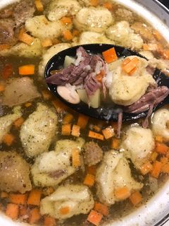 Фото Утиный суп с клёцками.