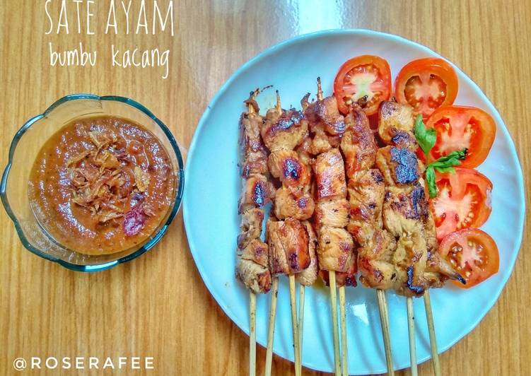 🌺 Sate ayam bumbu kacang