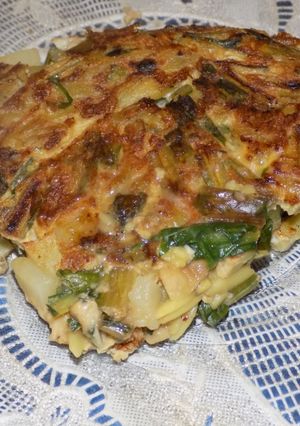 Una foto de Tortilla con achicoria