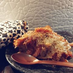 A picture of Pasta lasagna fusion.