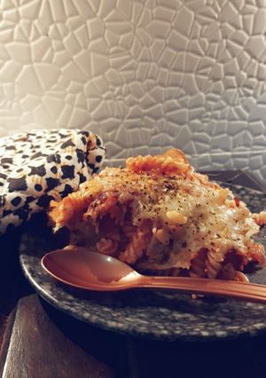 A picture of Pasta lasagna fusion.