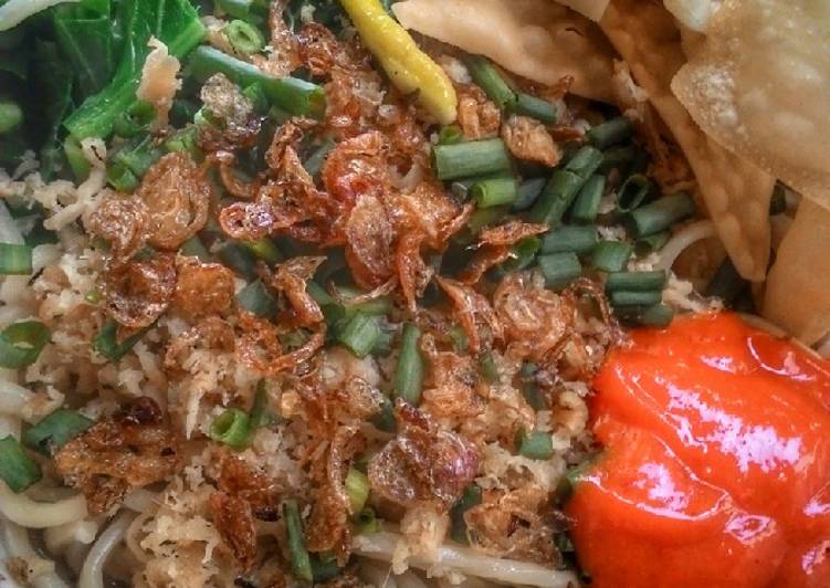 Resep Mie pangsit guampang Anti Gagal