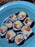 Sushi home made mudah murah, tanpa alat roll (bambu gulung)