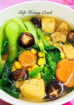 Hình của món Canh Ngũ Sắc Chay.