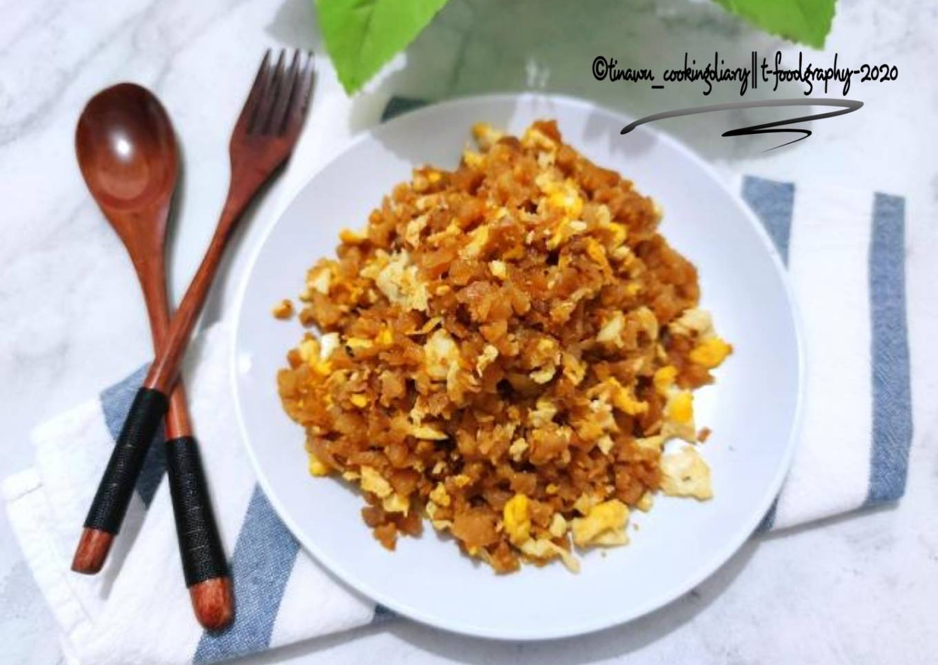 Chaipo cha telur / ongseng lobak manis dan telur