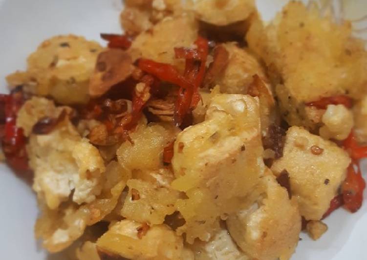 Rahasia Membuat Tahu Goreng Cabe Bawang, Bikin Ngiler