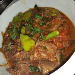 A picture of Mutton karahi.