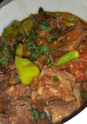 A picture of Mutton karahi.