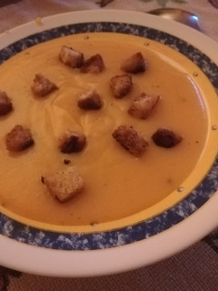 Una foto de Crema de calabaza