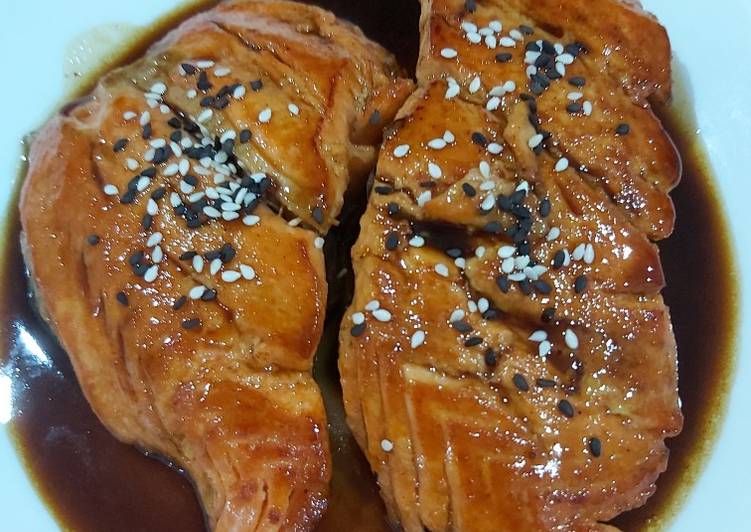 Salmon teriyaki