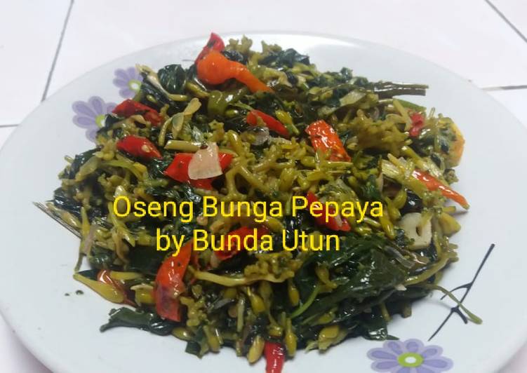 Oseng bunga pepaya