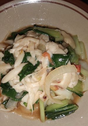 Foto resep Tumis jamur pokcoy