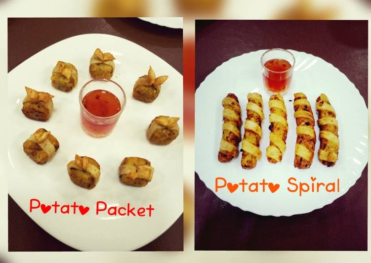 Recipe of Award-winning Potato packets &amp; Potato Spiral