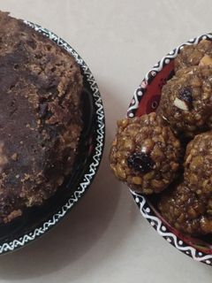 கருப்பட்டி பூந்தி லட்டு (Blackbar boondi laddu) (Karuppati boonthi laddu recipe in tamil) செய்முறை முக்கிய புகைப்படம்