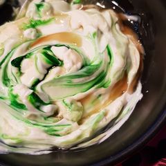 A picture of Pandan Shrikhand.