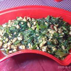 รูปของ Tumis kangkung Tempe
