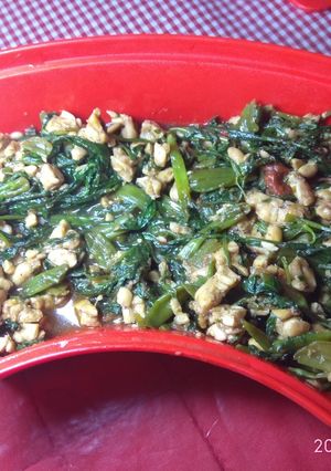 Foto resep Tumis kangkung Tempe