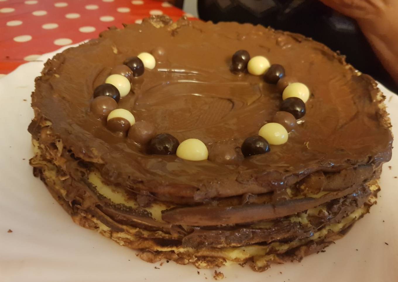 Tarta de crepes y Nutella