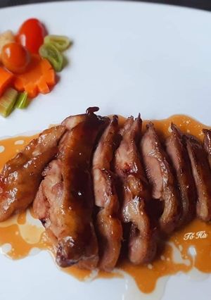 Hình của món Đùi VỊT đút lò sốt Teriyaki.