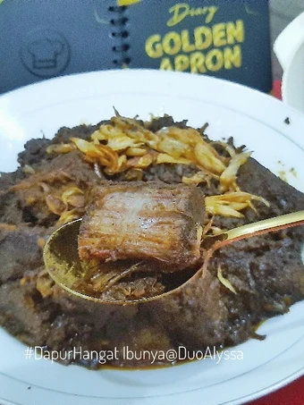 Langkah Mudah untuk Membuat Resep PGBA14 Rendang Daging melewati proses bakar/panggang yang Lezat Anti Ribet, Uenak Banget