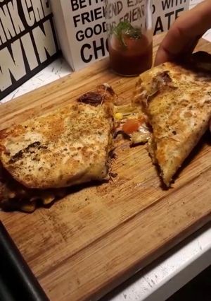Una foto de Burrito vegetariano de frijoles y vegetales