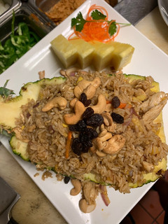 A picture of Pineapple fried rice.